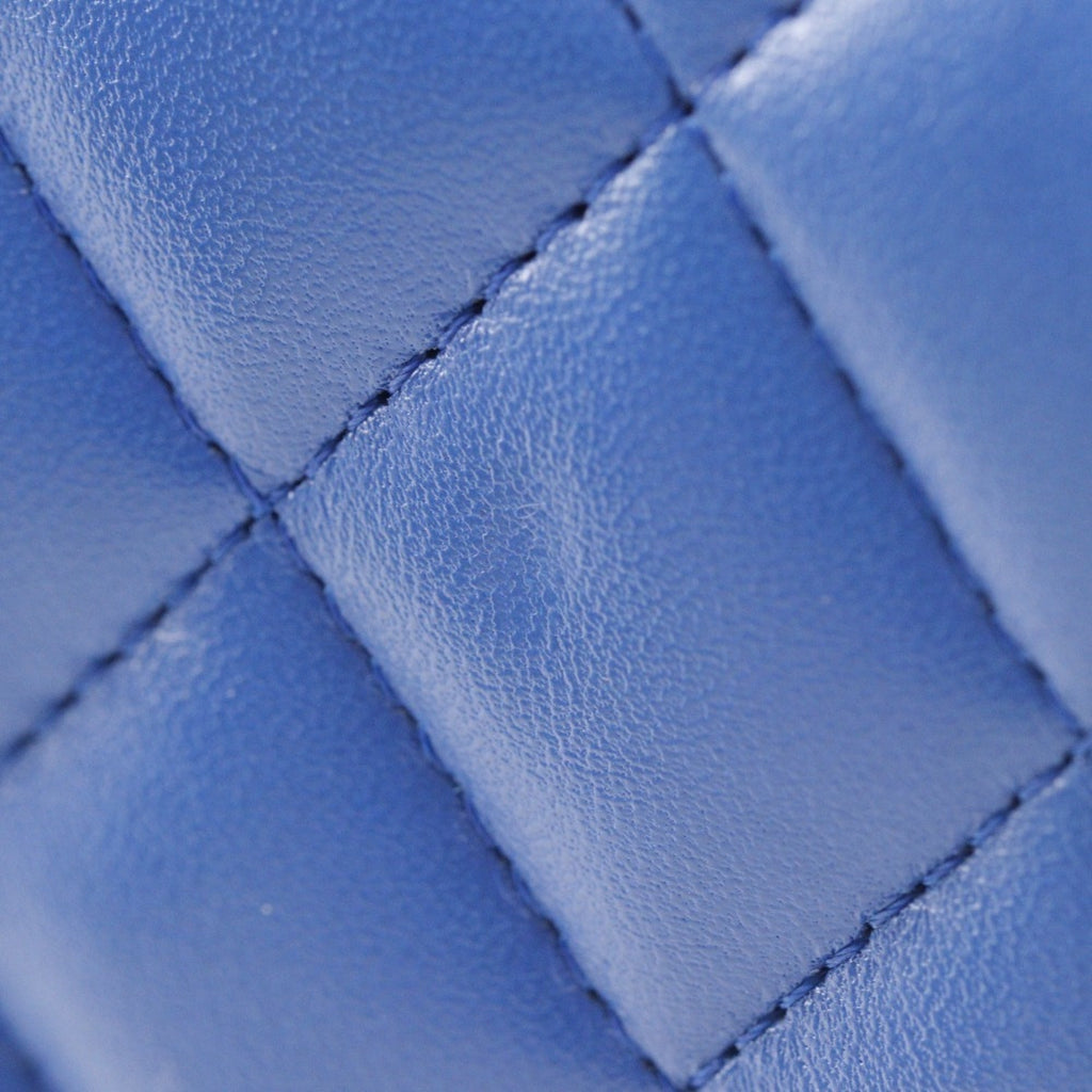 Chanel Blue Leather Shoulder Bag