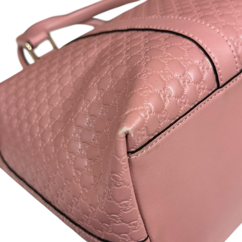 Gucci Pink Leather Shoulder Bag (Pre-Owned)