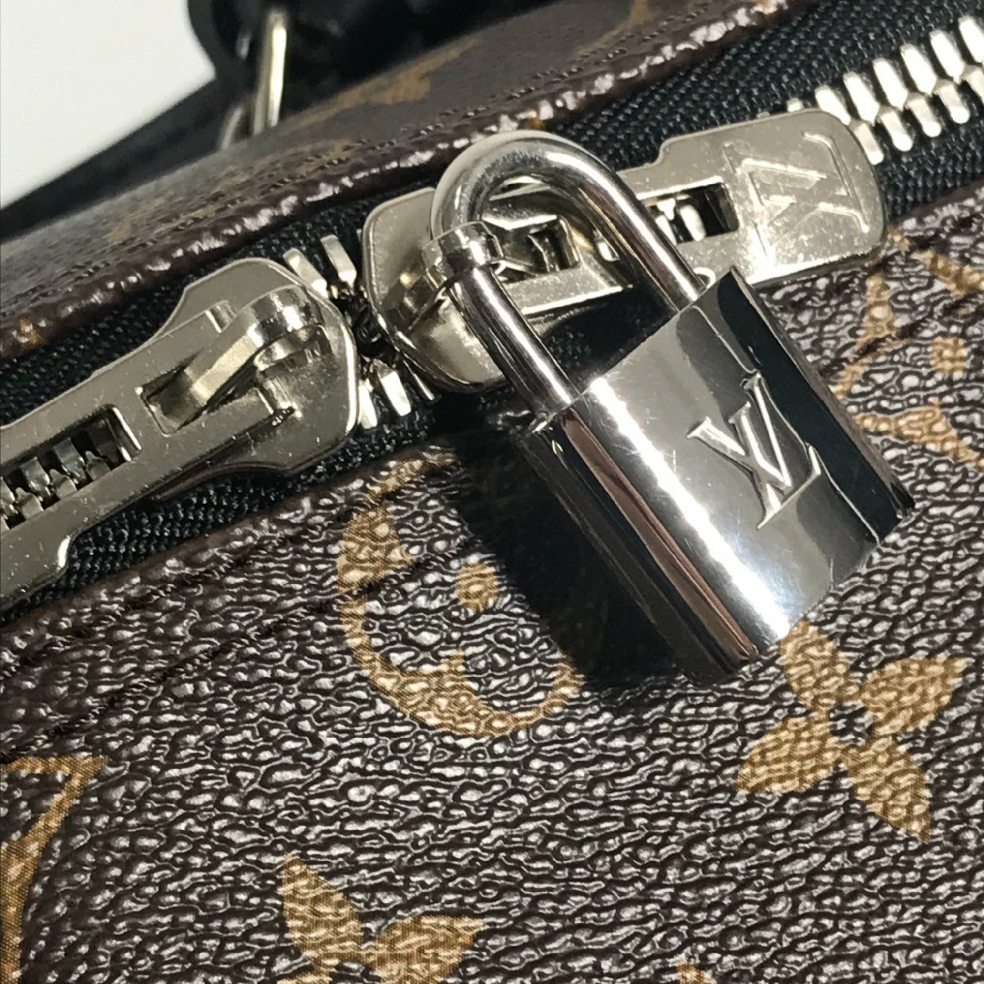 Louis Vuitton Monogram Macassar Black Brown Galle Monogram Monogram Boston Bag Shoulder Bag