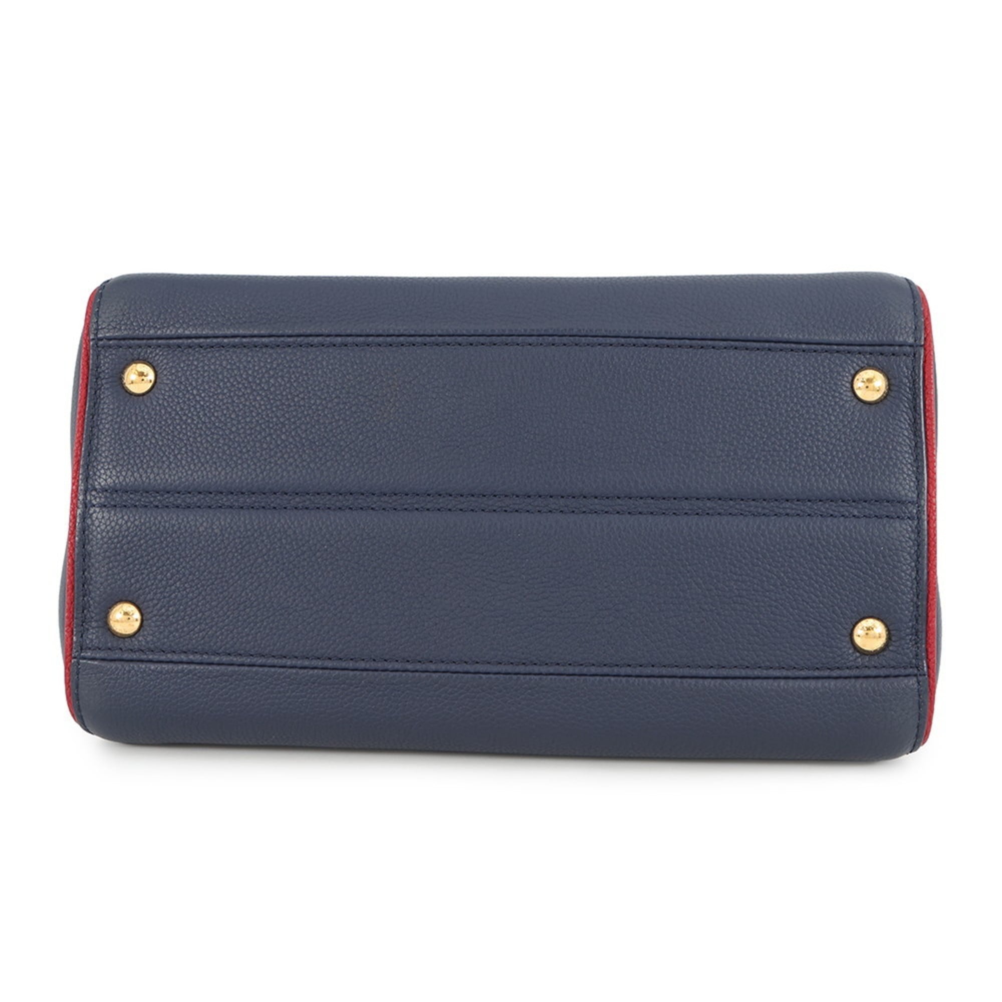 Louis Vuitton Monogram Navy Blue Leather Handbag