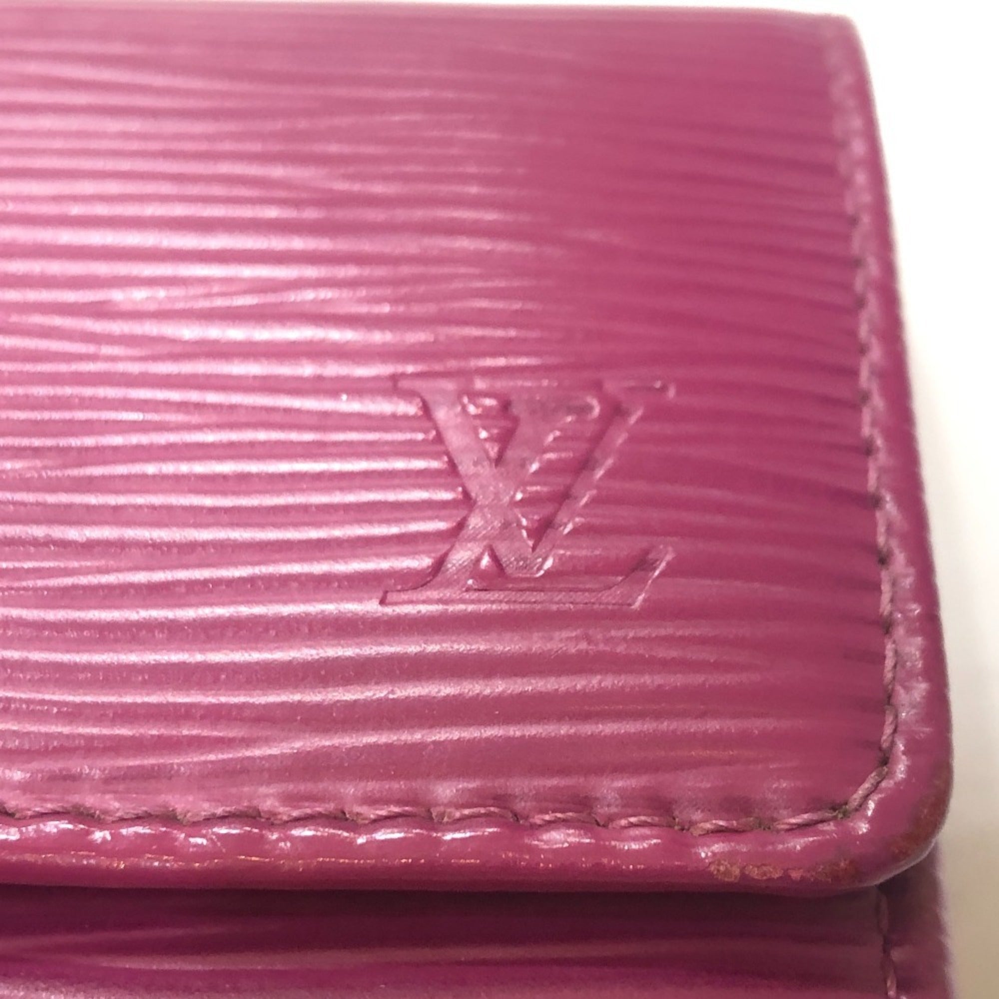 Louis Vuitton Epi Fuchsia Purple Epi Leather Long Wallet