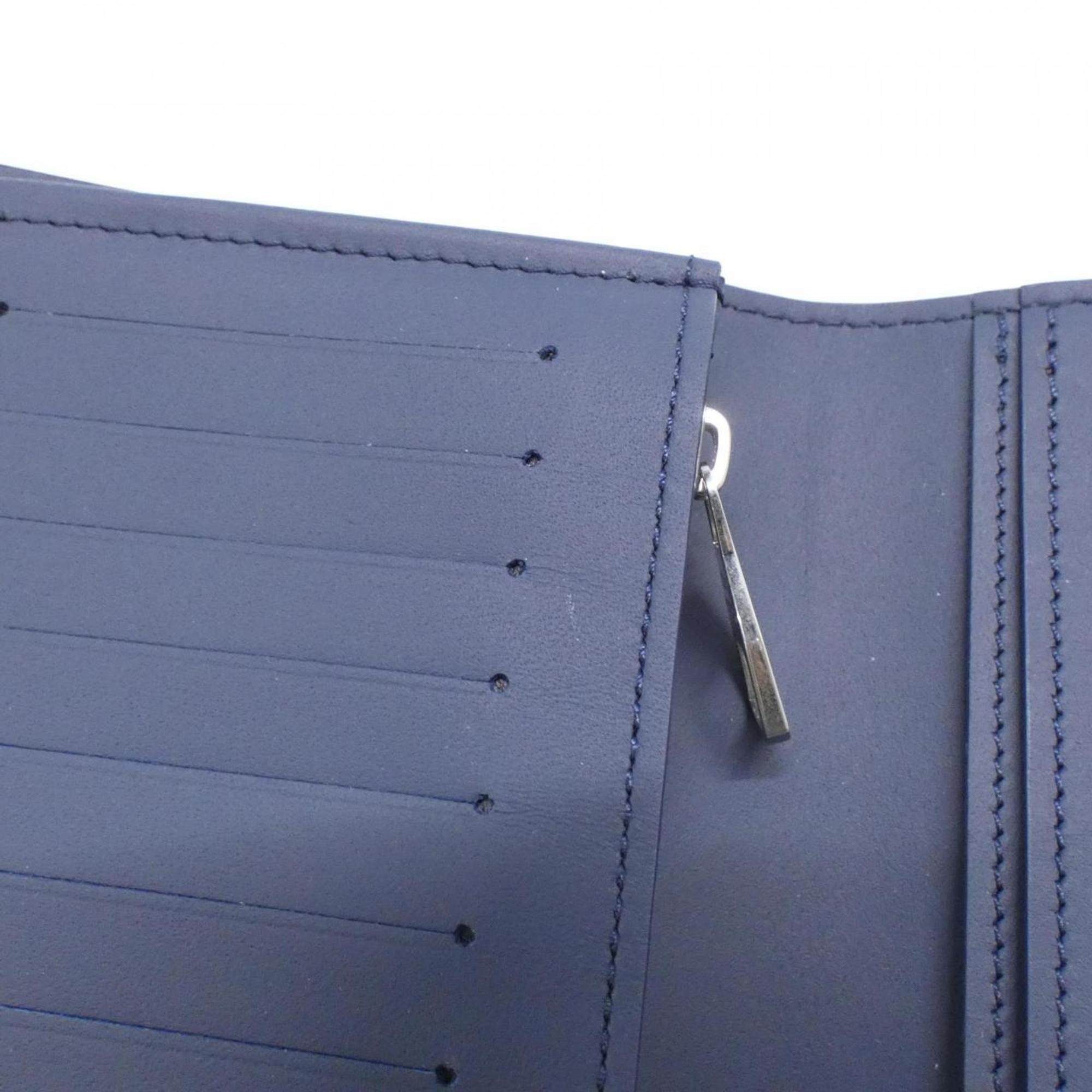 Louis Vuitton Navy Leather Long Wallet