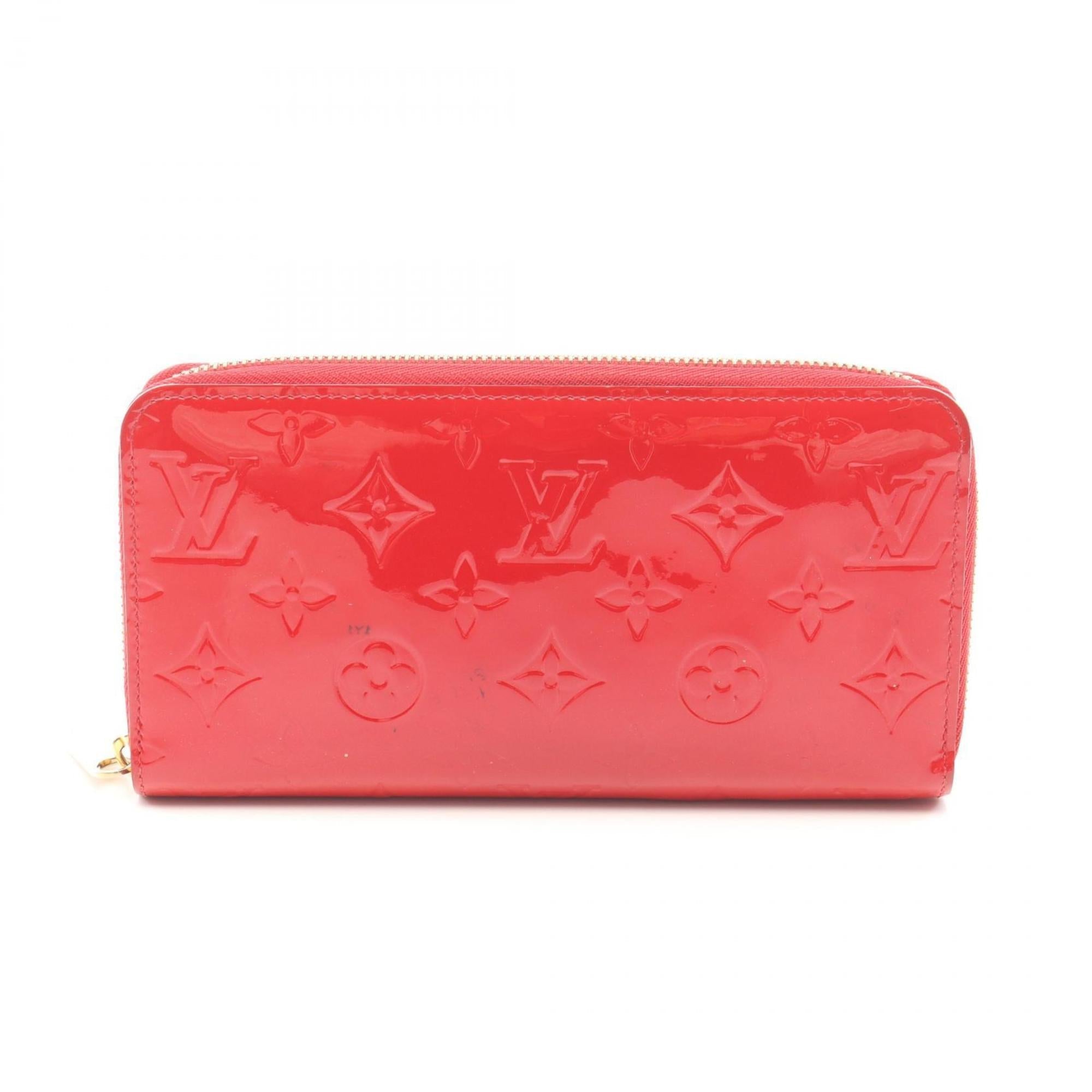 Louis Vuitton Cerise Red Color Vernis Leather Long Wallet