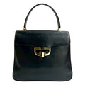 Gucci Black Leather Handbag Tote Bag (Pre-Owned)