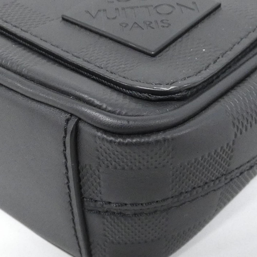 Louis Vuitton Black Leather Shoulder Bag