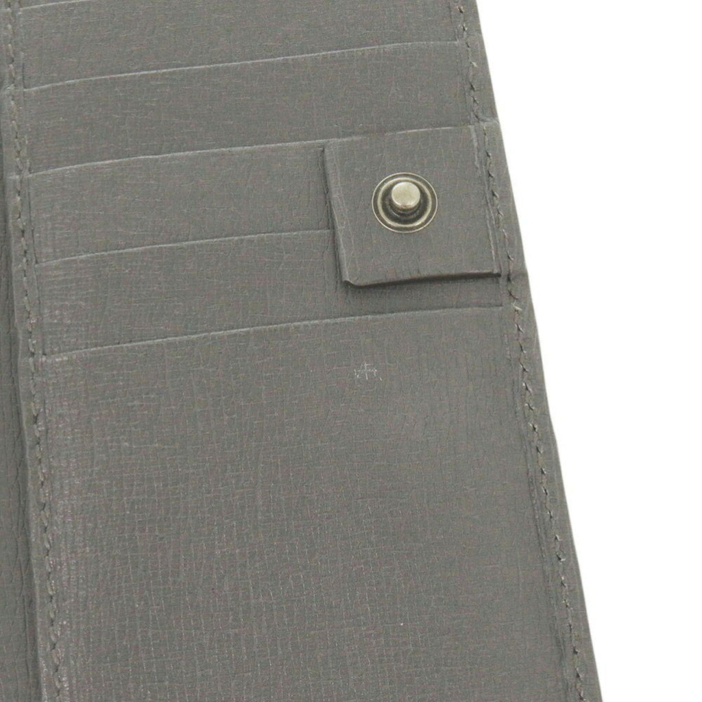 Gucci Gray Leather Long Wallet (Bi-Fold) (Pre-Owned)