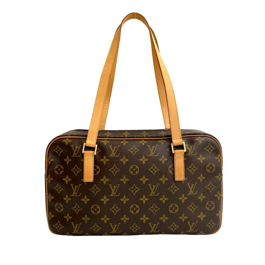 Louis Vuitton Brown Leather Pvc Boston Bag Shoulder Bag