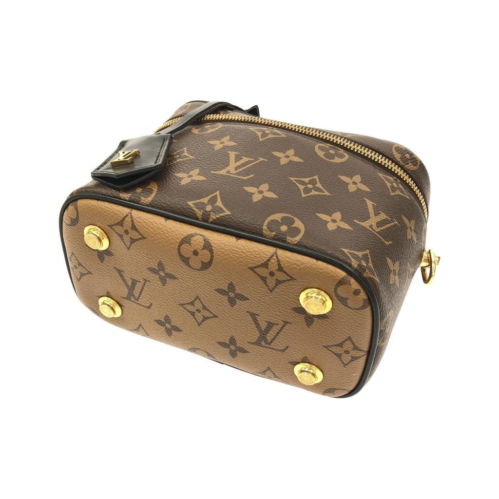 Louis Vuitton Monogram Marron Coated Canvas Handbag Vanity Bag