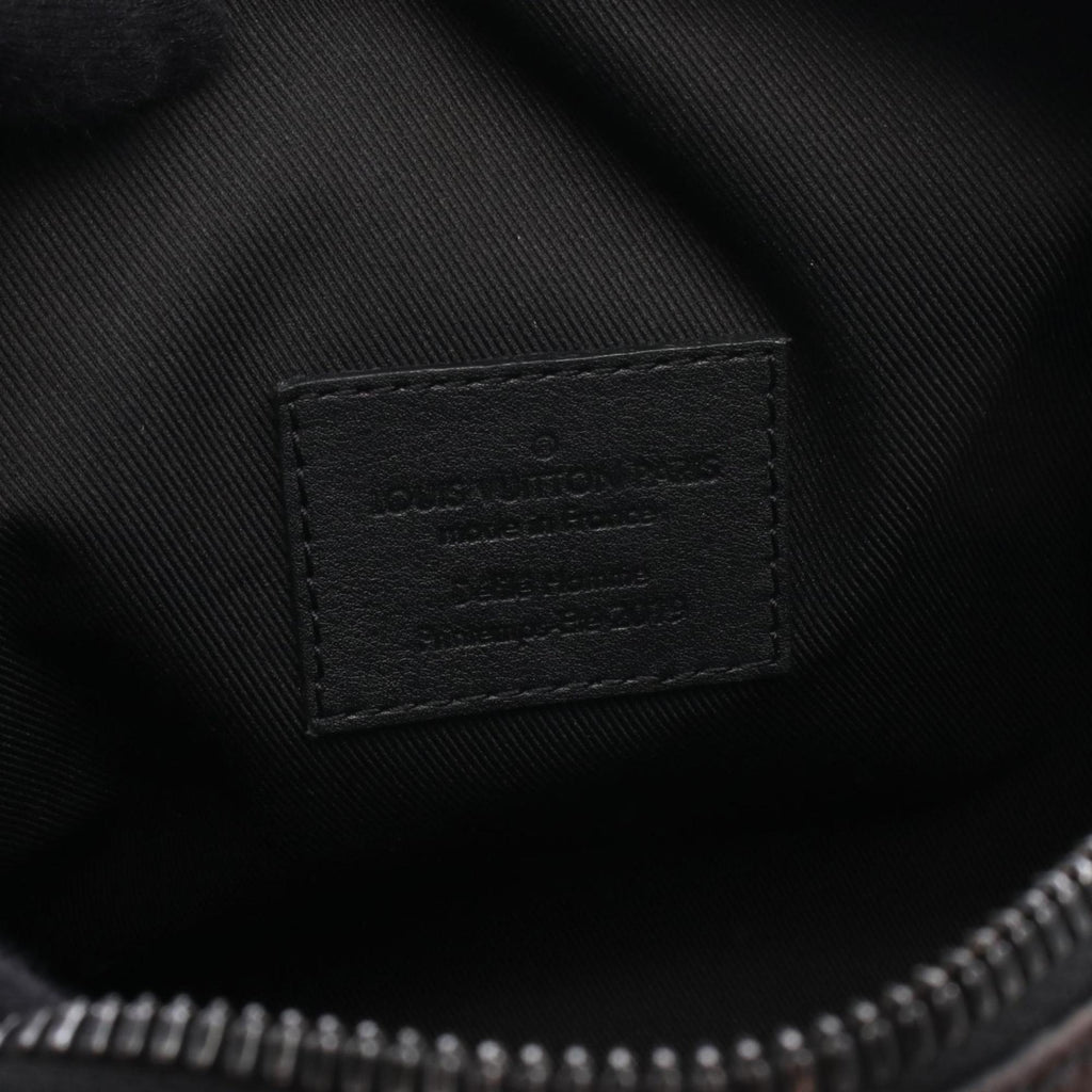 Louis Vuitton Brown Coated Canvas Leather Shoulder Bag