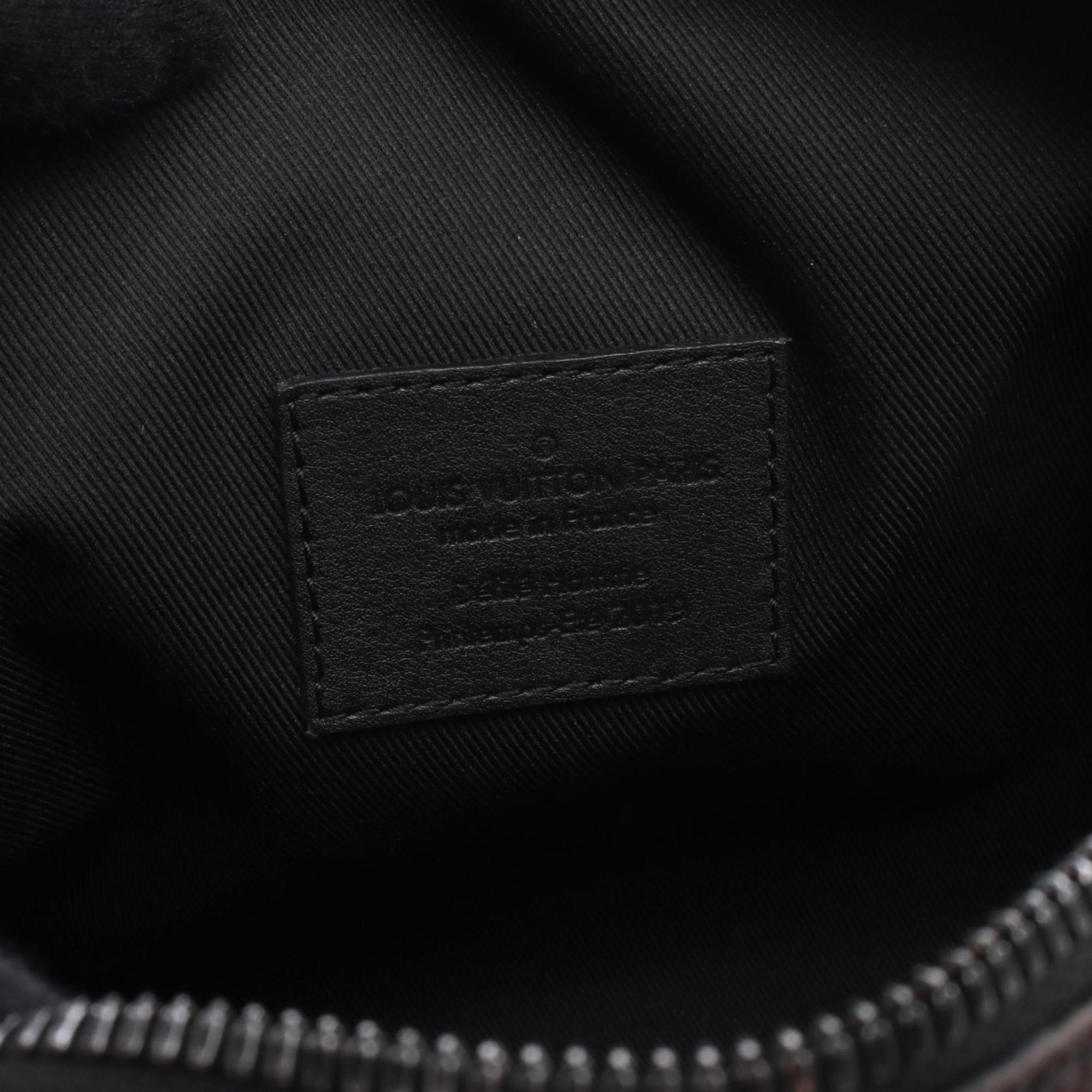 Louis Vuitton Brown Coated Canvas Leather Shoulder Bag