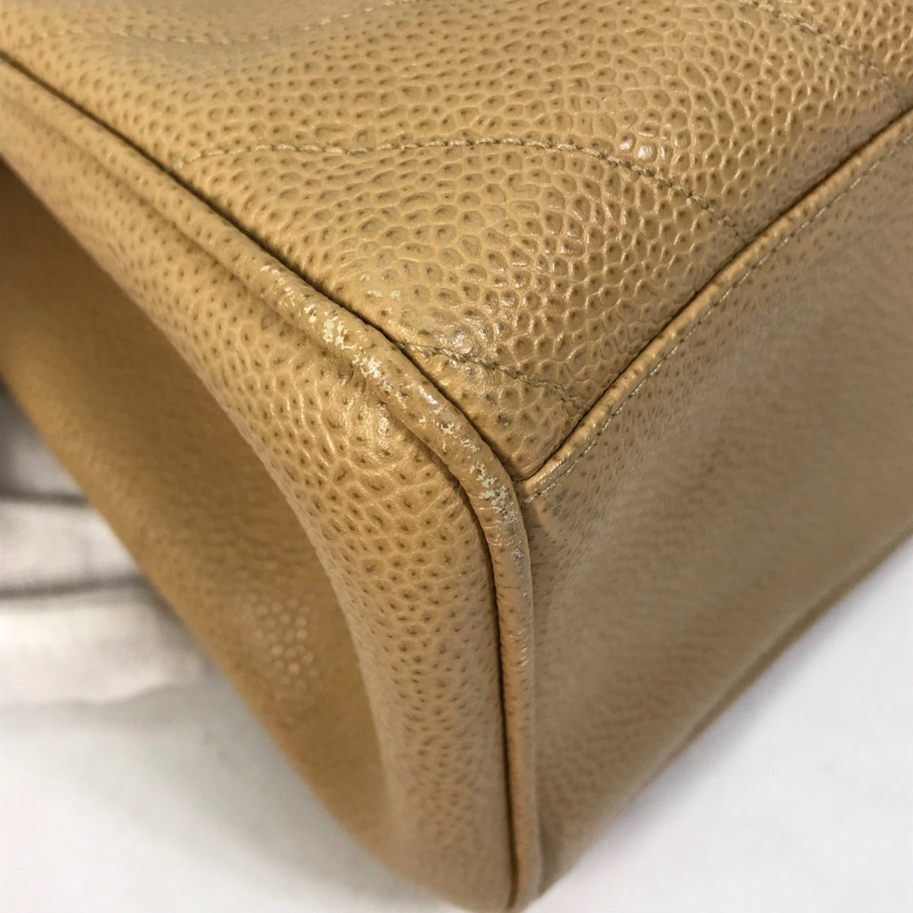 Chanel Beige Leather Handbag