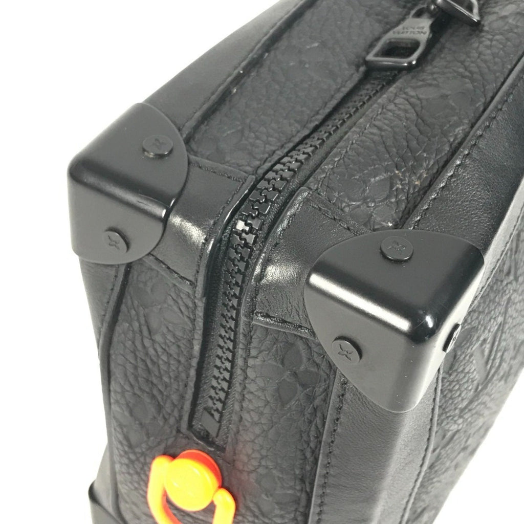Louis Vuitton Black Noir Leather Clutch Bag Shoulder Bag