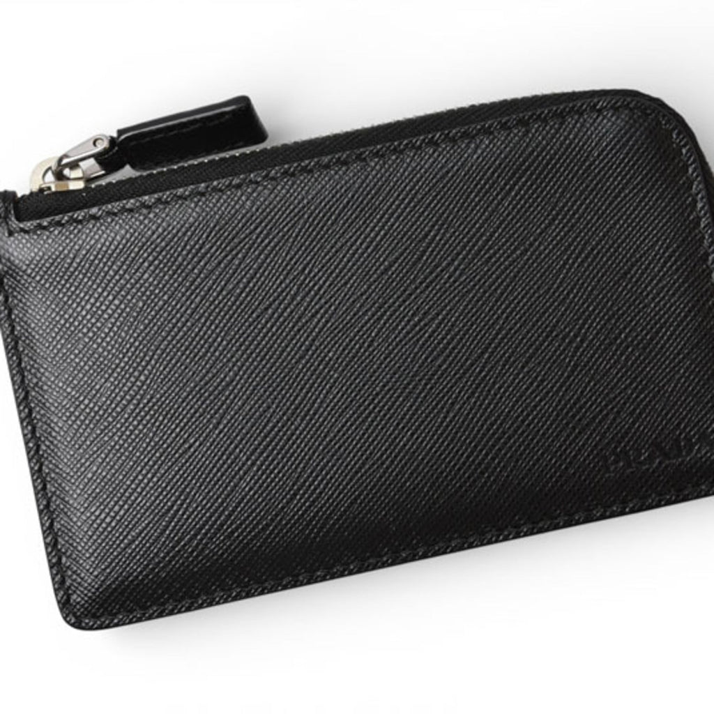 Prada Black Nero Leather Coin Purse/Coin Case