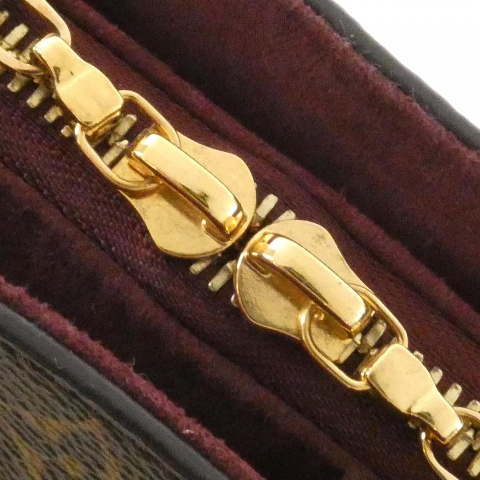 Louis Vuitton Marron Coated Canvas Handbag