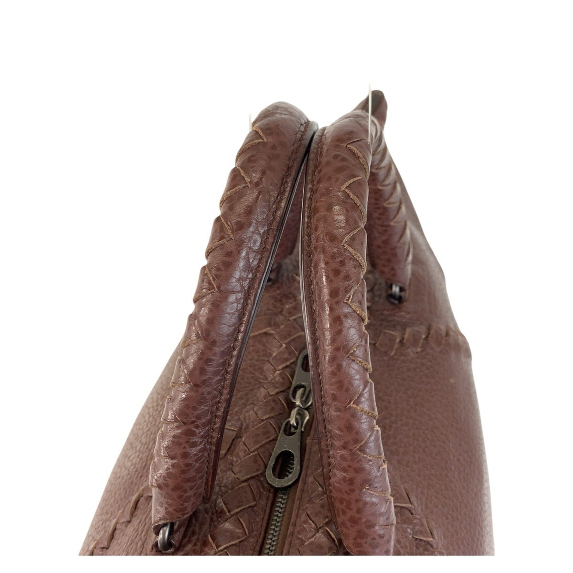 Bottega Veneta Brown Leather Handbag Tote Bag