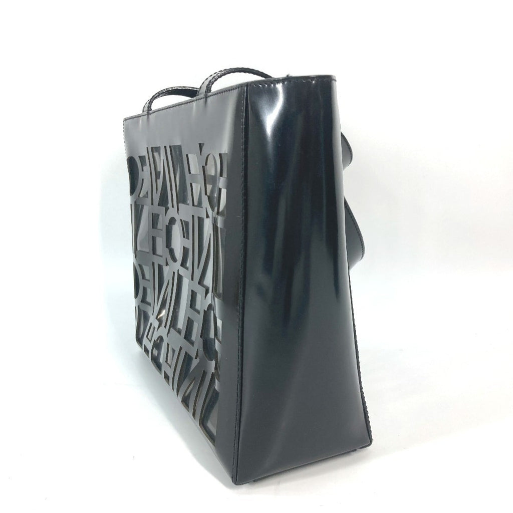 Celine Black Vinyl Shoulder Bag Tote Bag