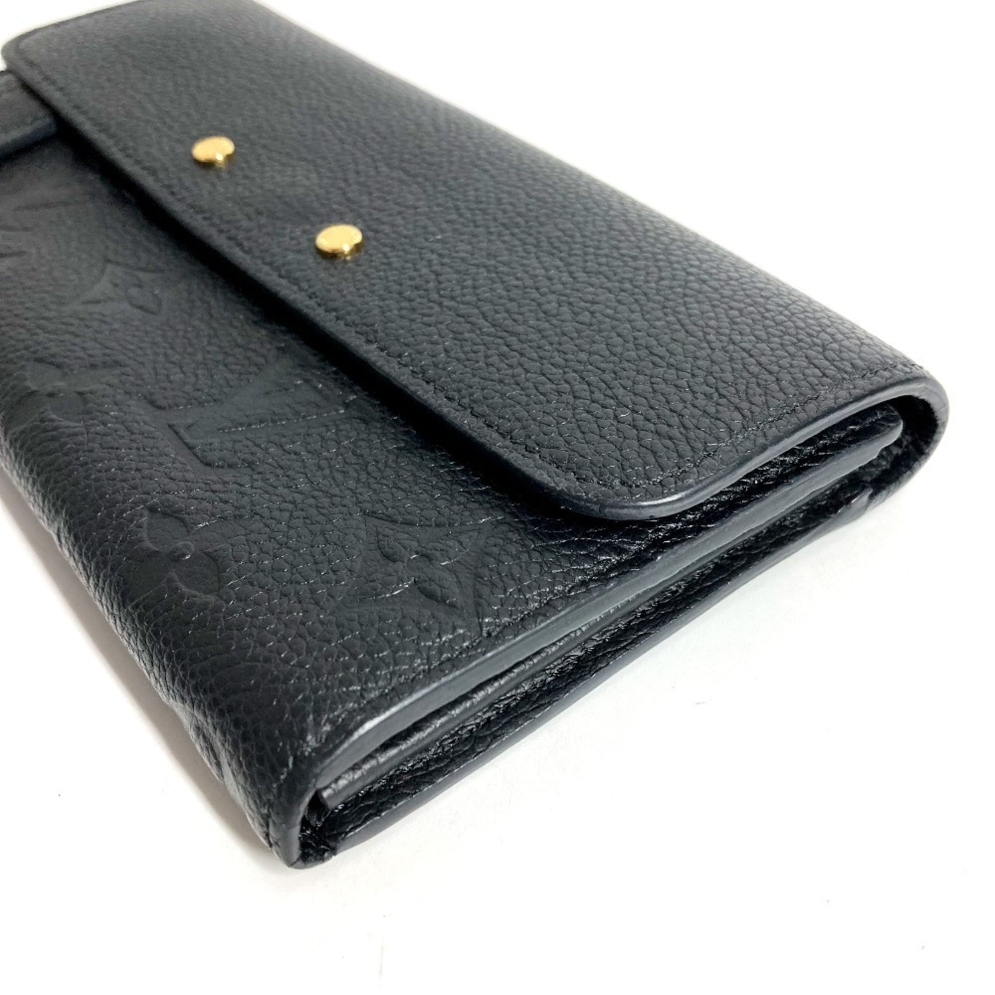 Louis Vuitton Monogram Empreinte Black Noir Monogram Empreinte Long Wallet