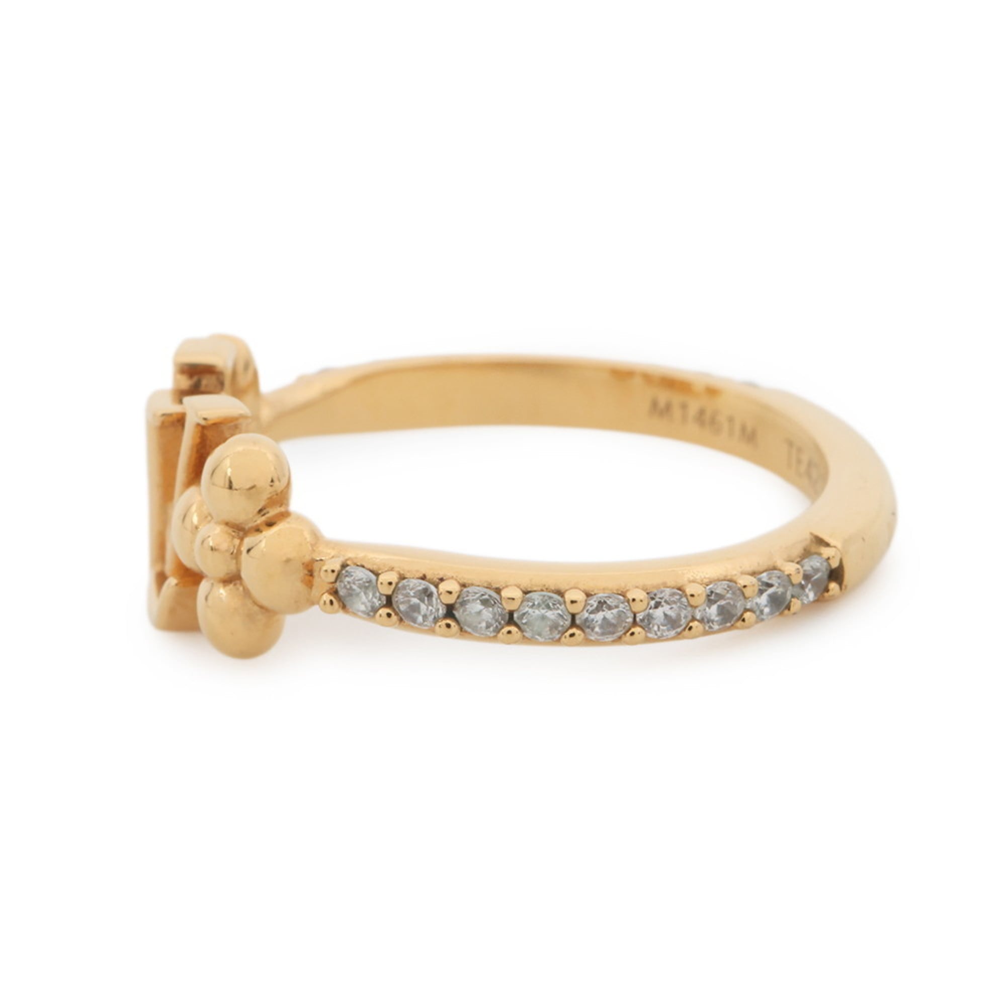 Louis Vuitton Gold Gold Plating Band Ring