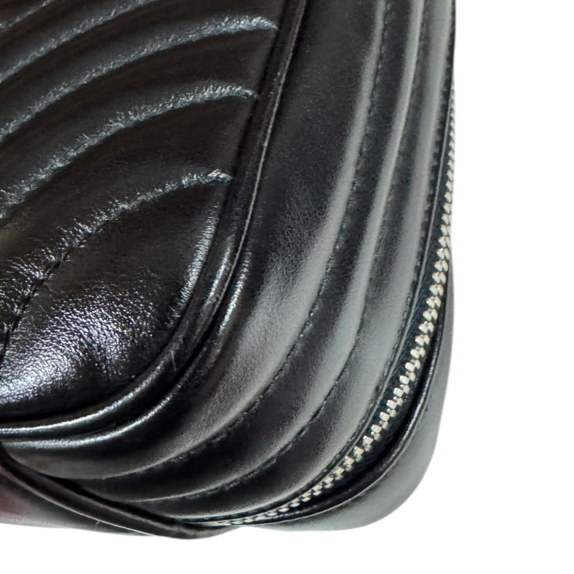 Prada Black Leather Shoulder Bag
