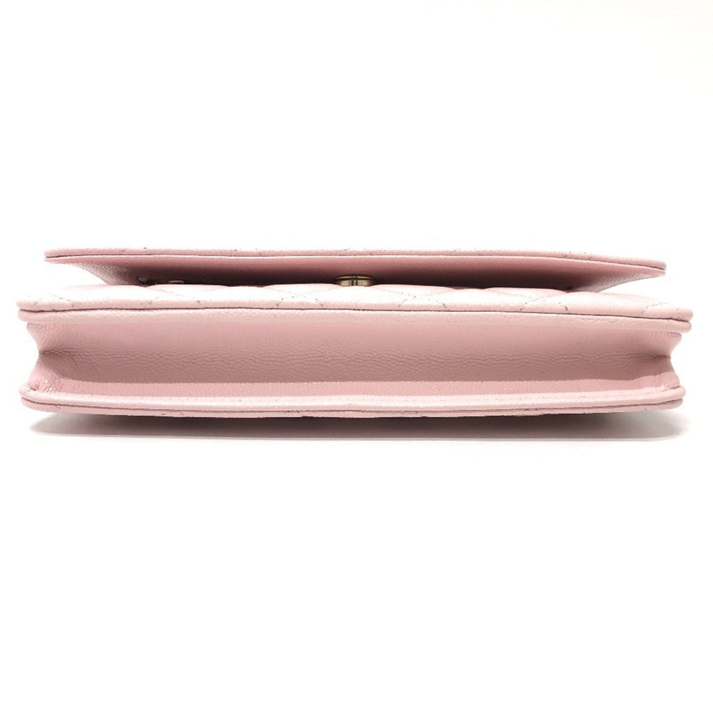 Chanel Pink Caviar Leather Shoulder Bag