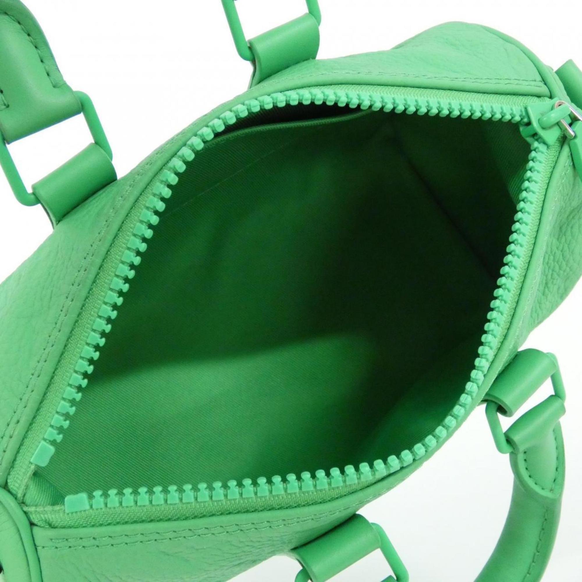 Louis Vuitton Green Leather Boston Bag
