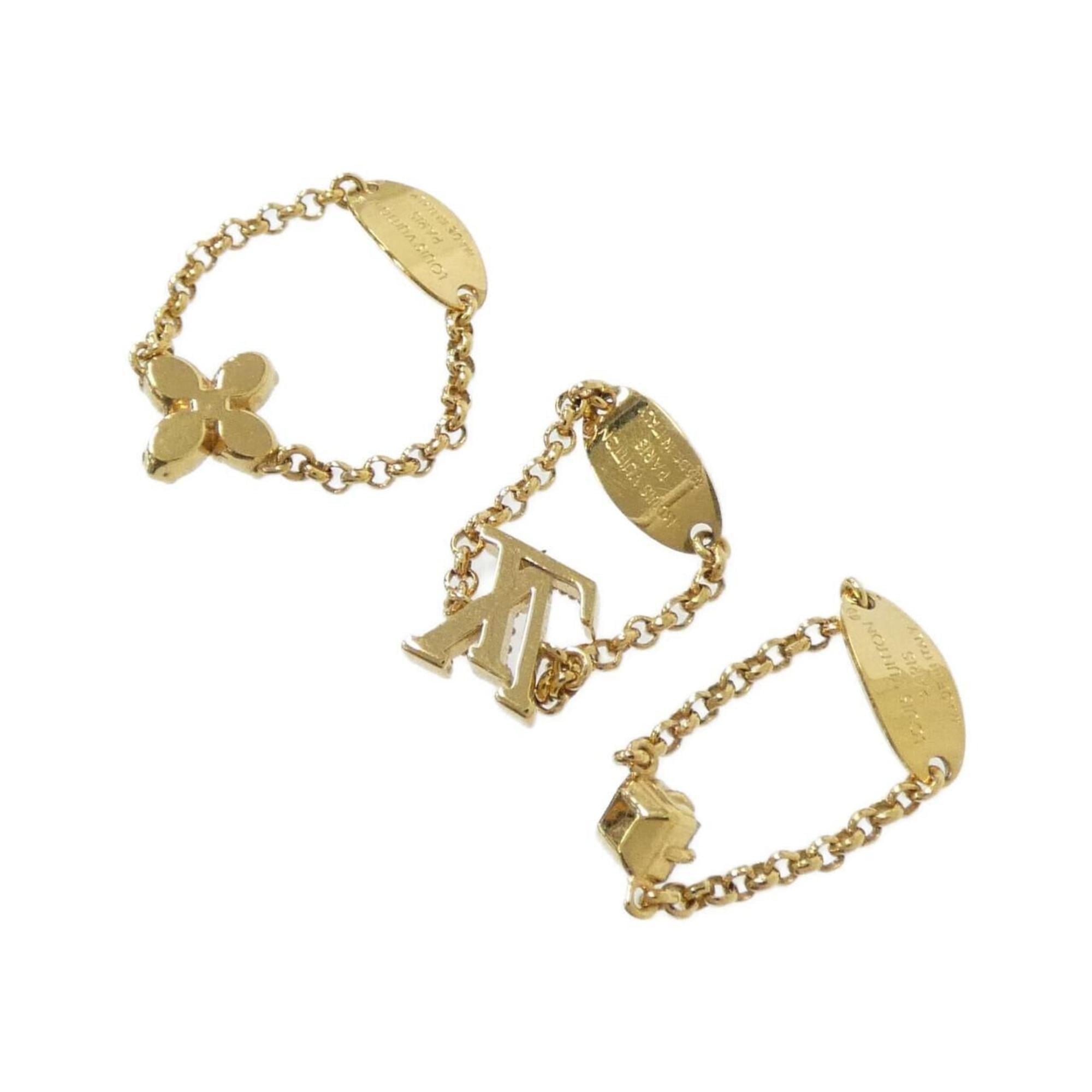 Louis Vuitton Gold Clear Band Ring