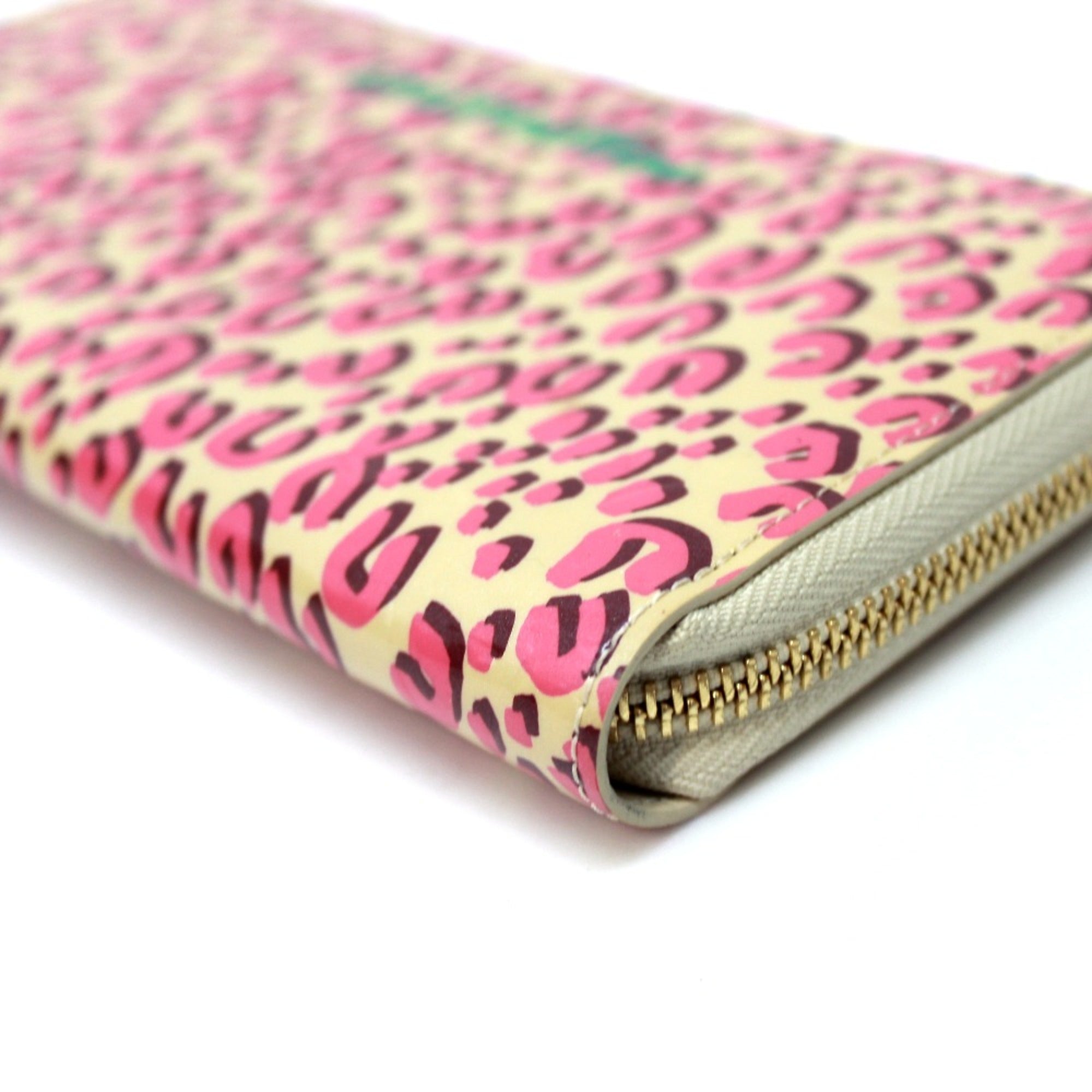 Louis Vuitton Pink Leather Long Wallet
