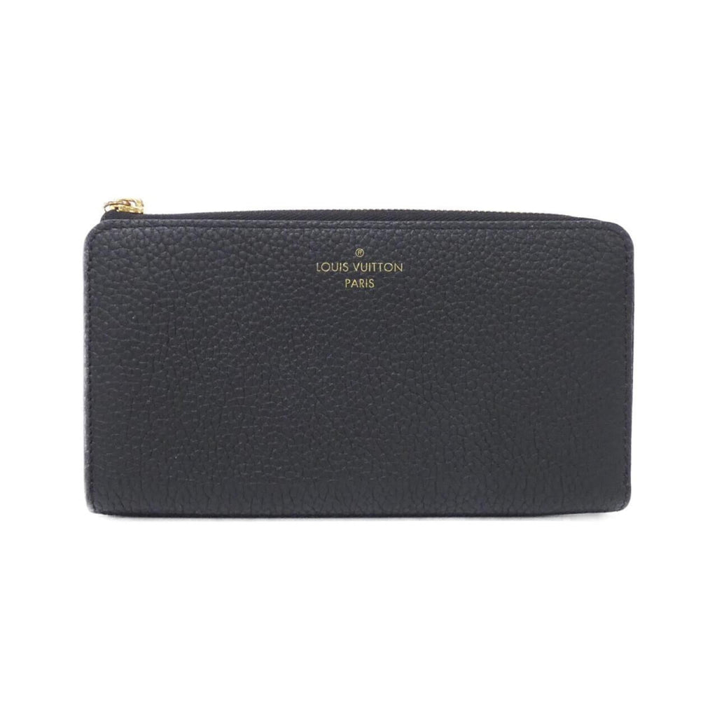 Louis Vuitton Black Leather Long Wallet