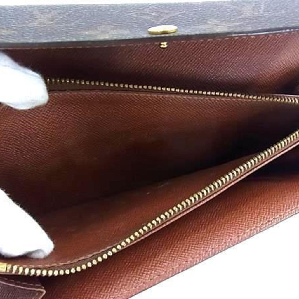 Louis Vuitton Monogram Brown Pvc Leather Long Wallet