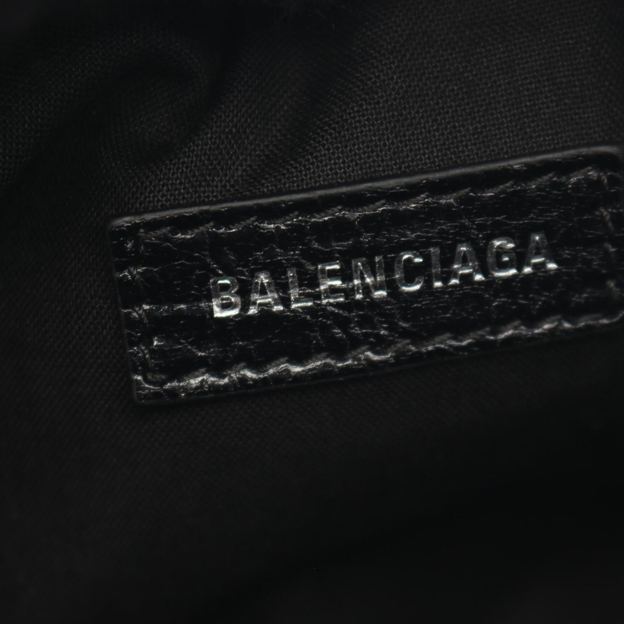 Balenciaga Black Leather Handbag Shoulder