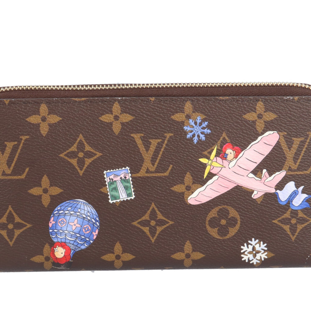 Louis Vuitton Brown Multi-Color Monogram Canvas Long Wallet