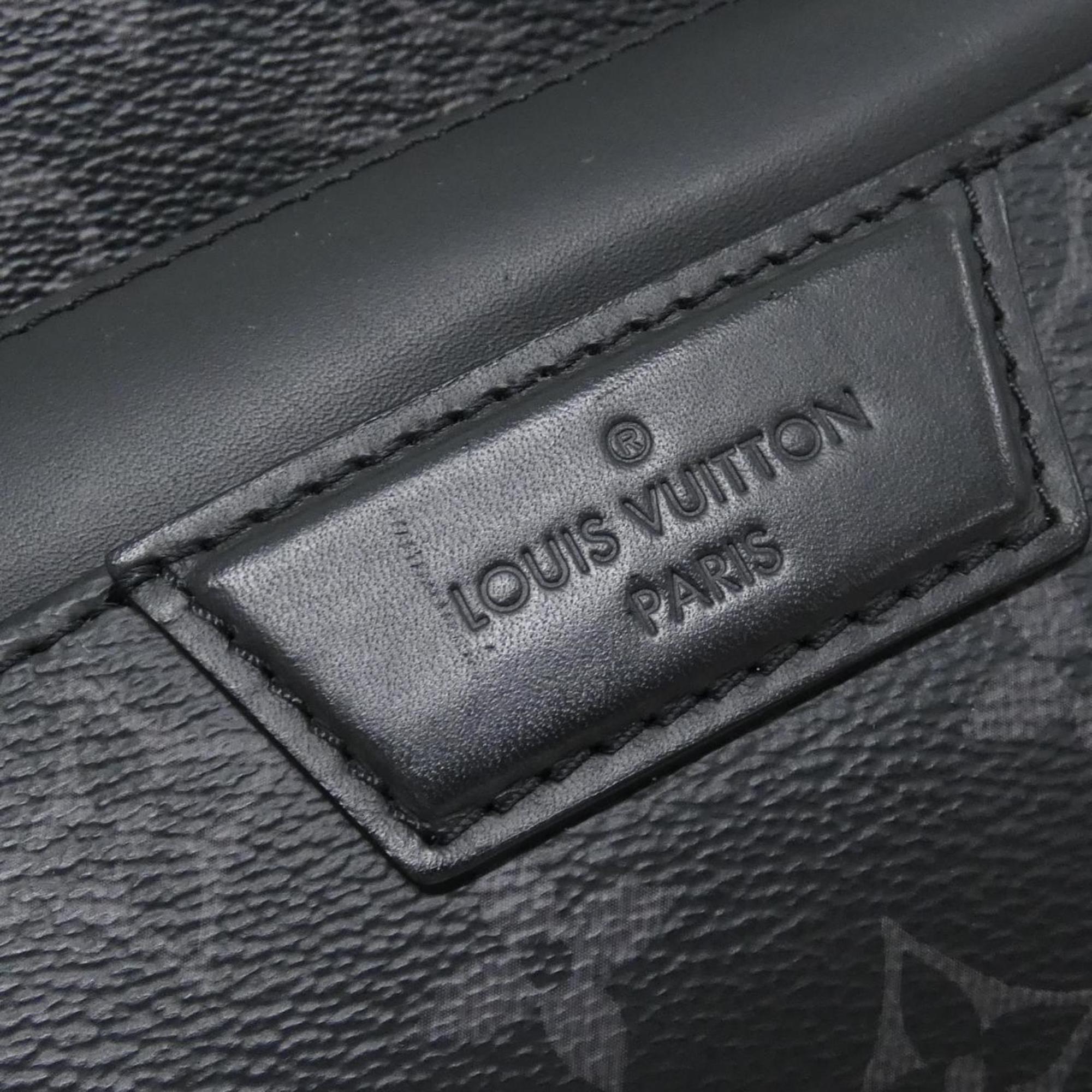Louis Vuitton Black Coated Canvas Backpack