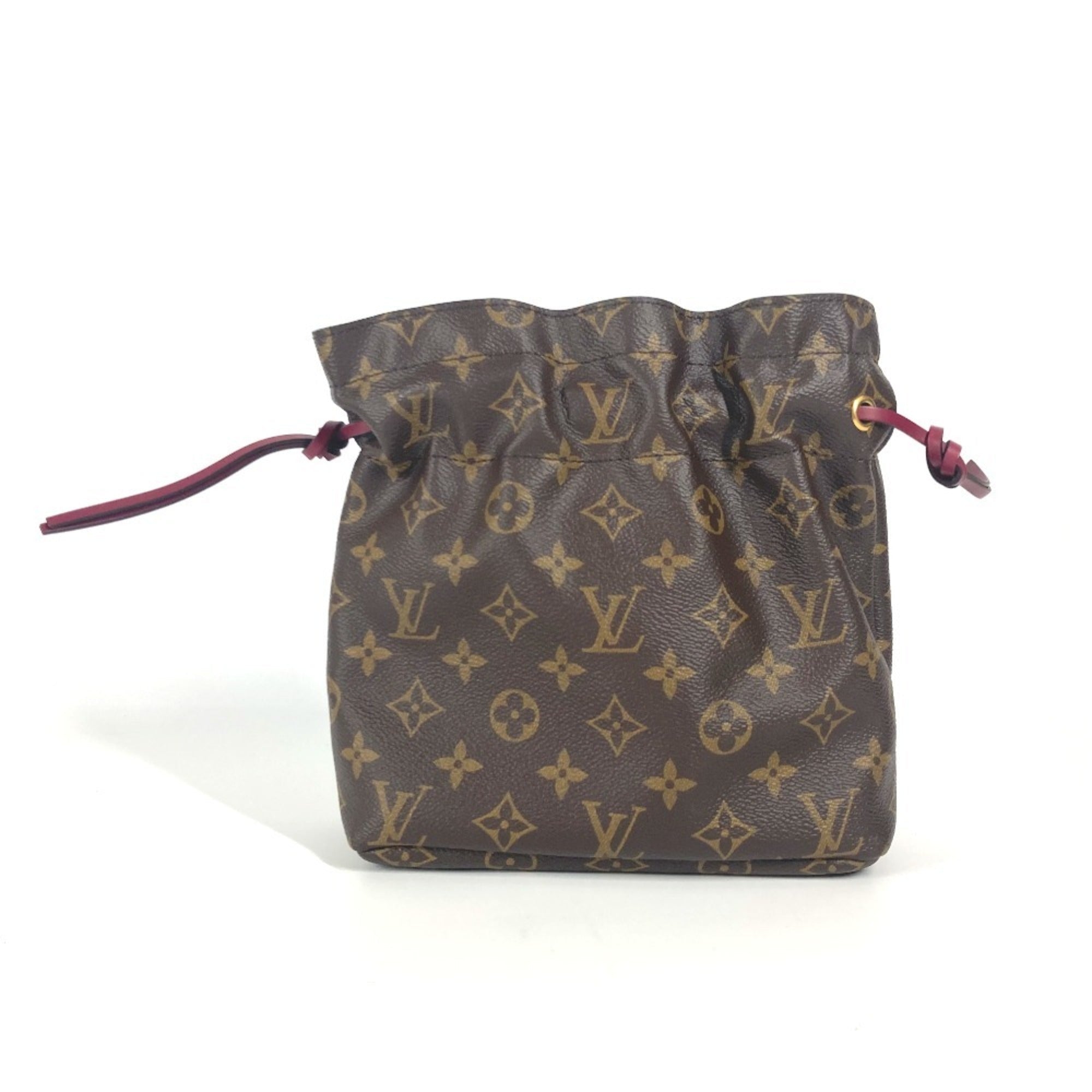 Louis Vuitton Brown Coated Canvas Pouch