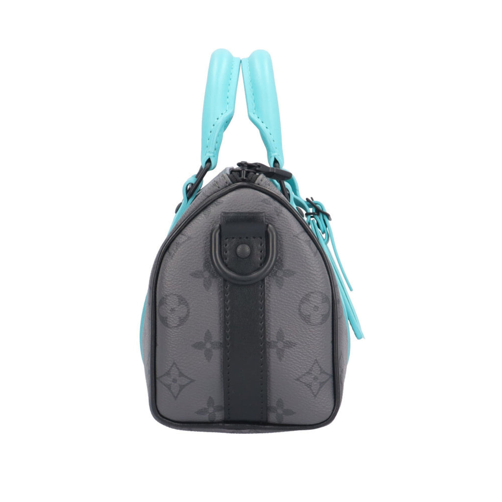 Louis Vuitton Gray Monogram Eclipse Turquoise Monogram Eclipse Shoulder Bag