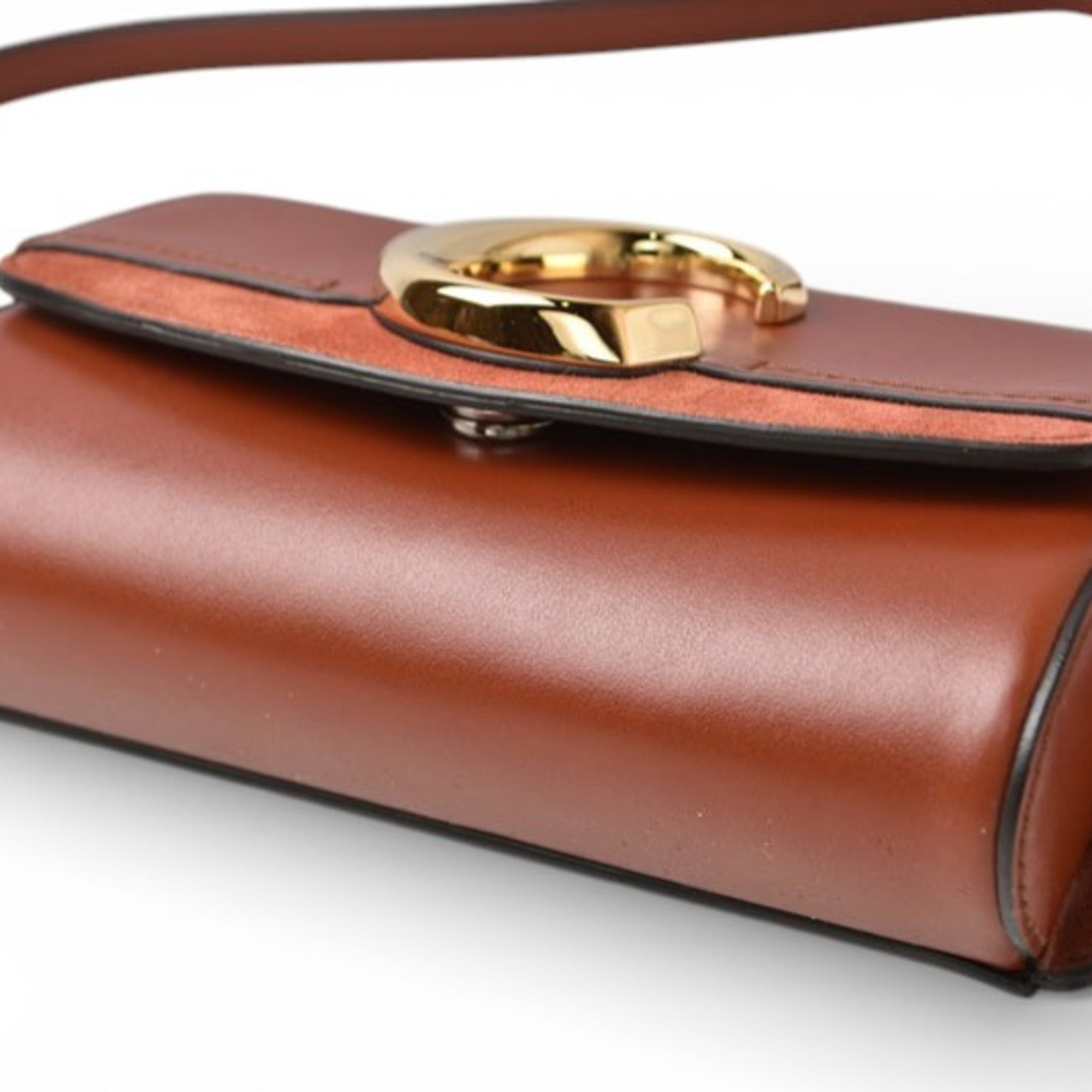 Chloé Brown Leather Fanny Pack Shoulder Bag Sling Bag (Pre-Owned)