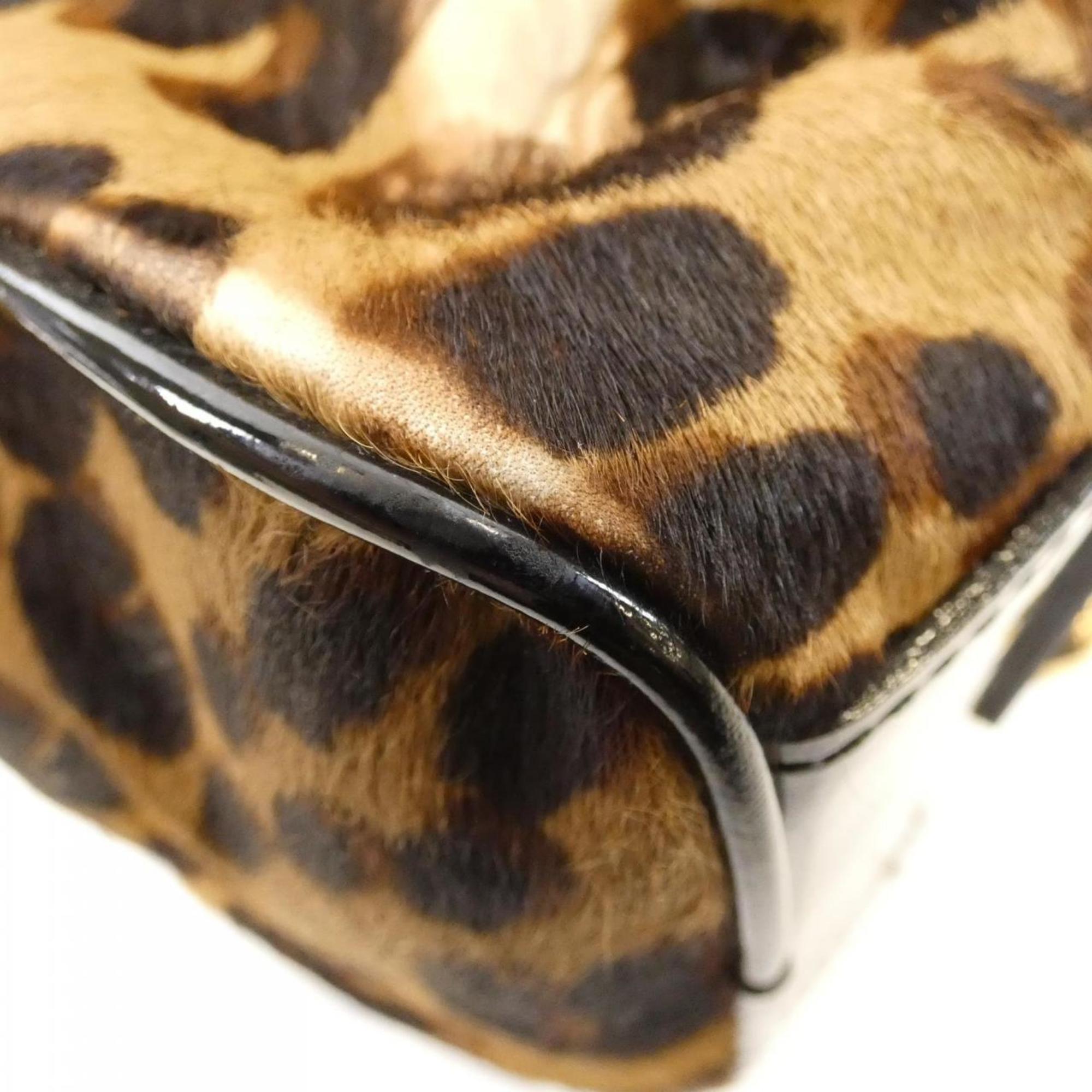 Louis Vuitton Marron Coated Canvas Leather Handbag