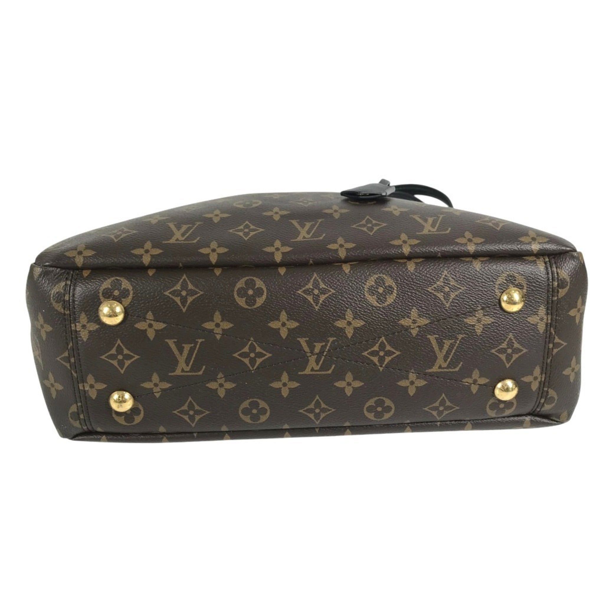 Louis Vuitton Black Brown Monogram Monogram Shoulder Bag Tote Bag