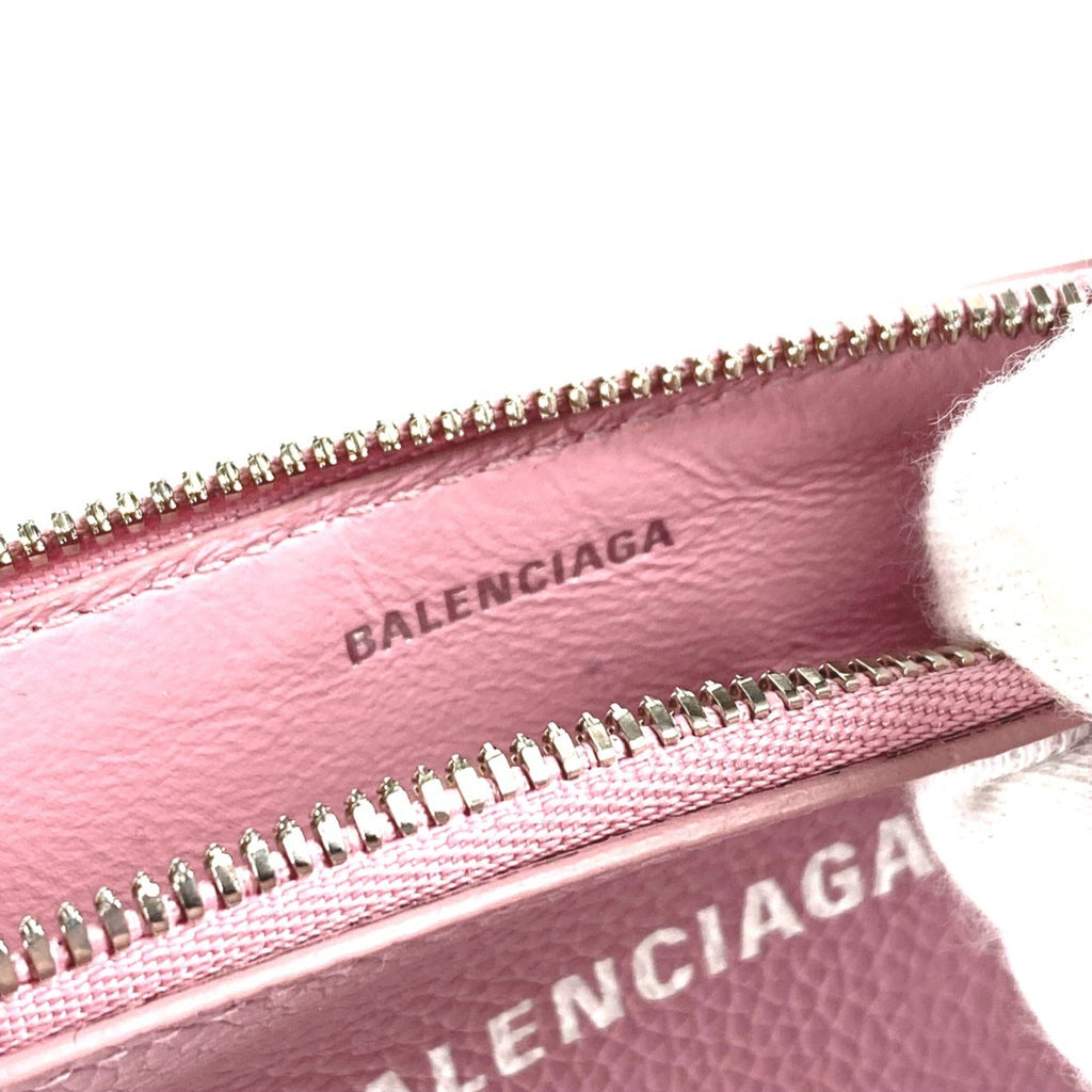Balenciaga Pink Leather Coin Purse/Coin Case