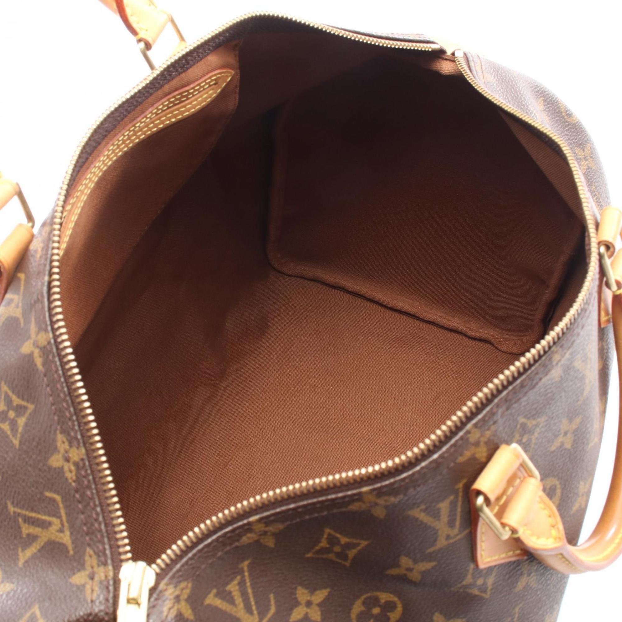 Louis Vuitton Brown Coated Canvas Leather Handbag