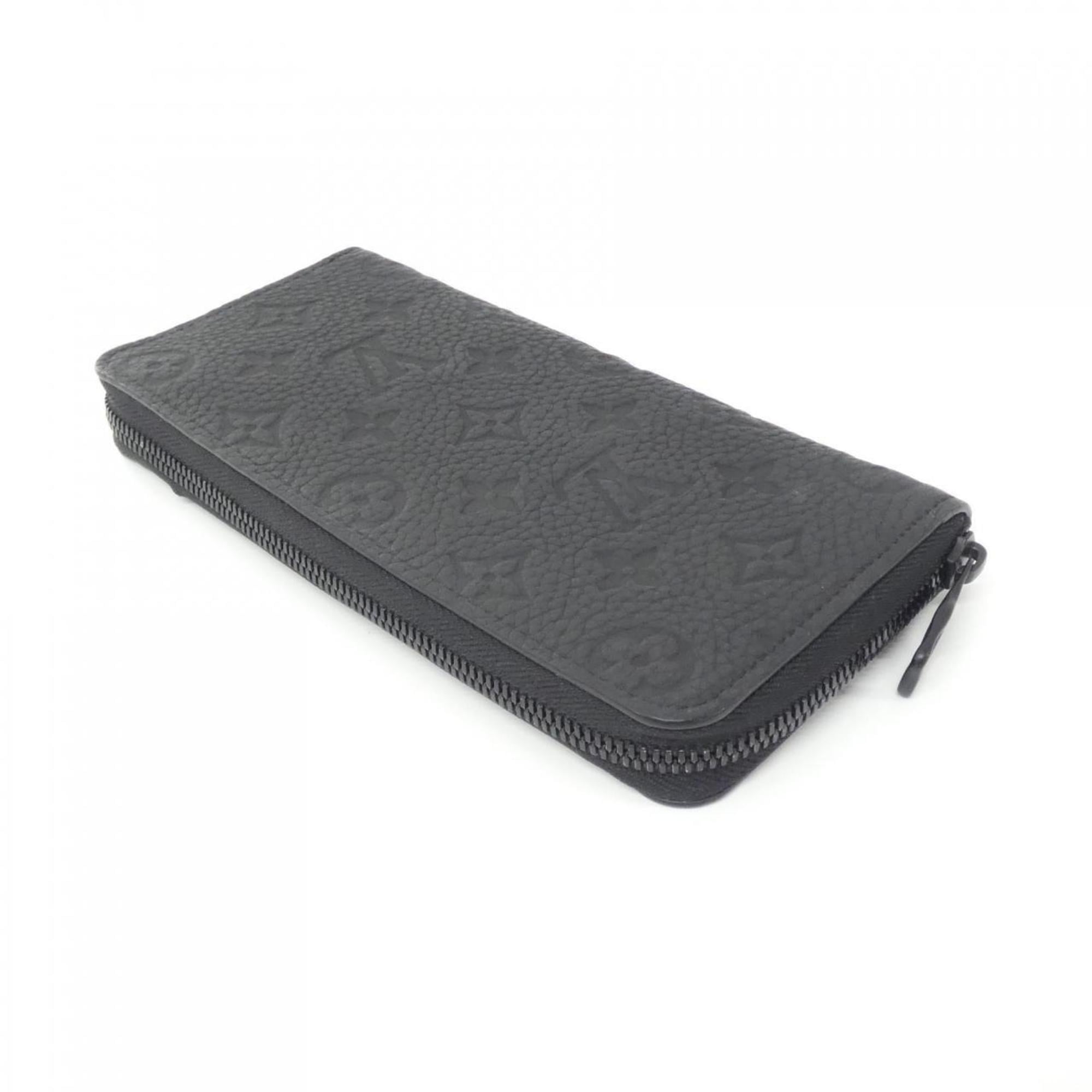 Louis Vuitton Black Leather Long Wallet