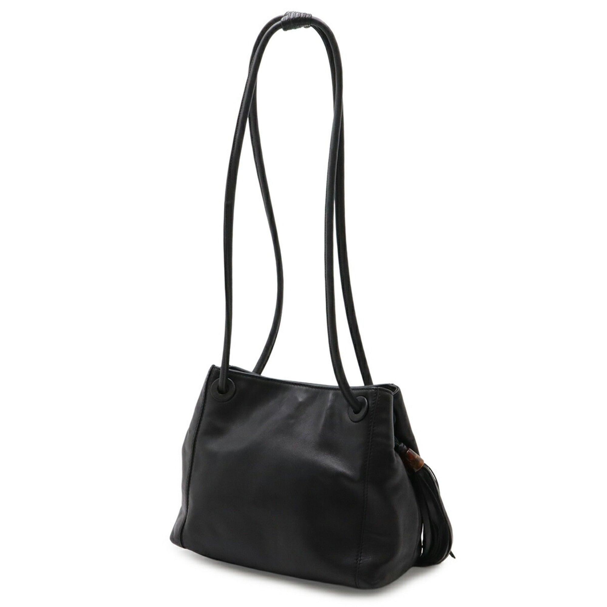 Chanel Black Leather Shoulder Bag