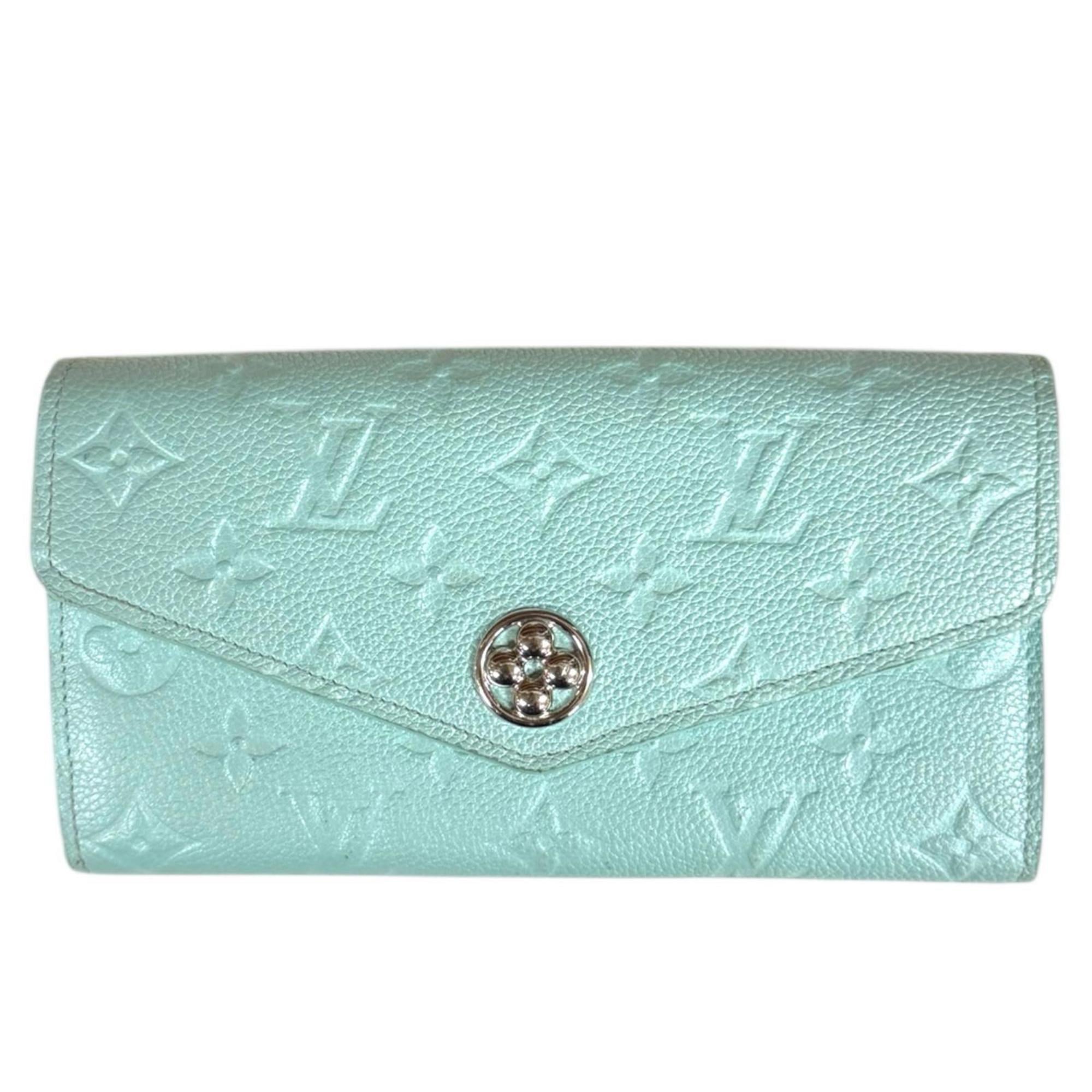 Louis Vuitton Monogram Empreinte Blue Light Blue Monogram Empreinte Long Wallet