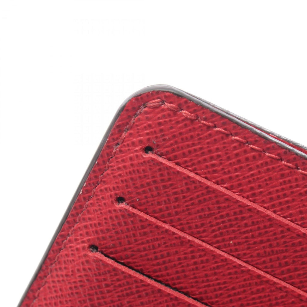Louis Vuitton Brown Damier Canvas Red Color Damier Canvas Wallet