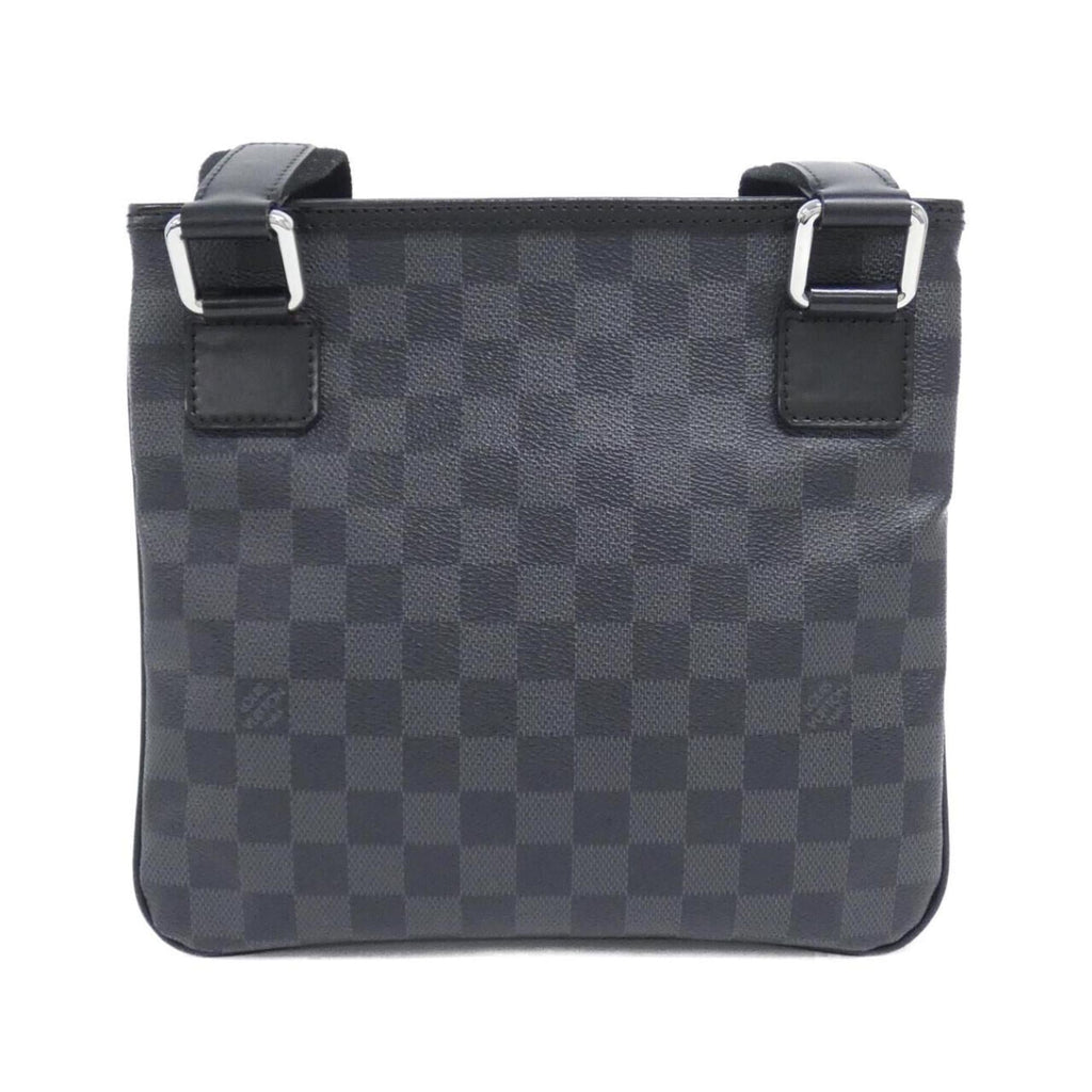 Louis Vuitton Dark Gray Graphite Coated Canvas Shoulder Bag