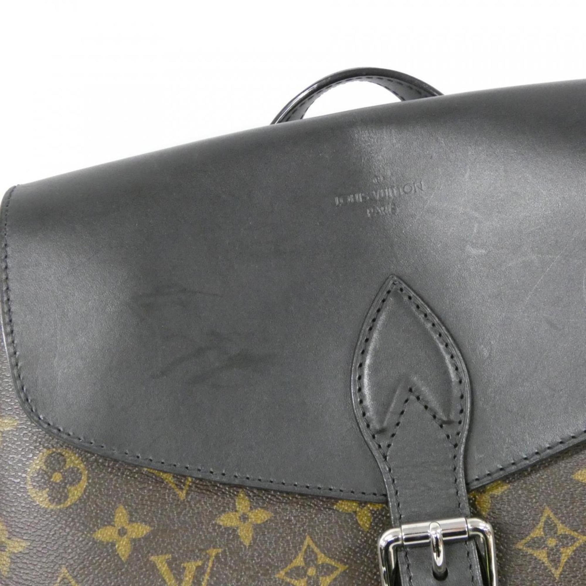Louis Vuitton Brown Coated Canvas Backpack