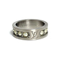 Louis Vuitton Artificial Pearl Metal Band Ring