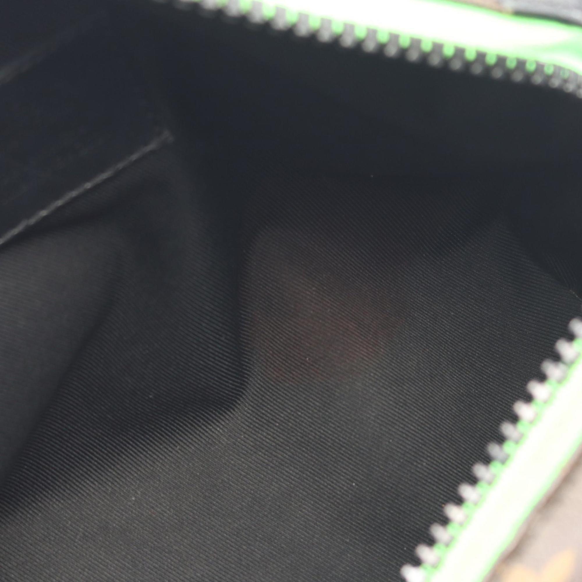 Louis Vuitton Black Brown Monogram Macassar Multi-Color Coated Canvas Leather Shoulder Bag