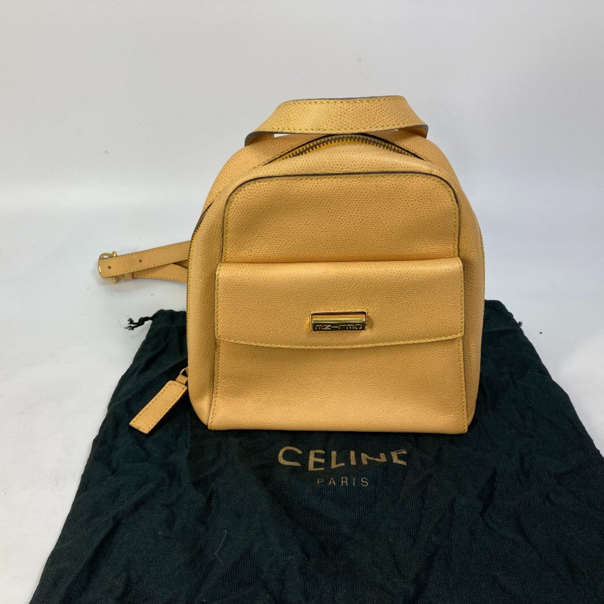 Celine Beige Leather Backpack