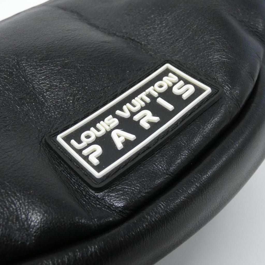 Louis Vuitton Black Coated Canvas Shoulder Bag
