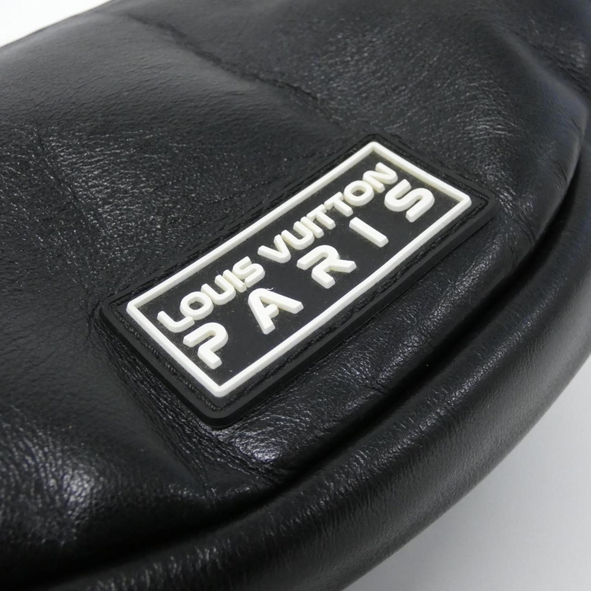 Louis Vuitton Black Coated Canvas Shoulder Bag